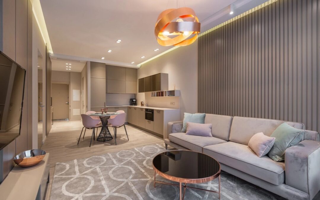 Modern living room in a home in Goa