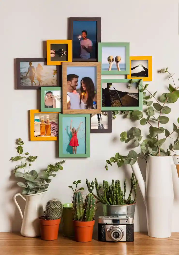 A personalised photo wall