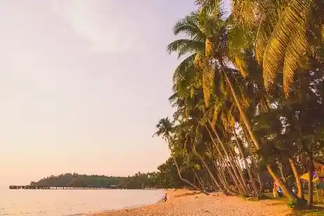 Serene beach in Goa Serene beach in Goa