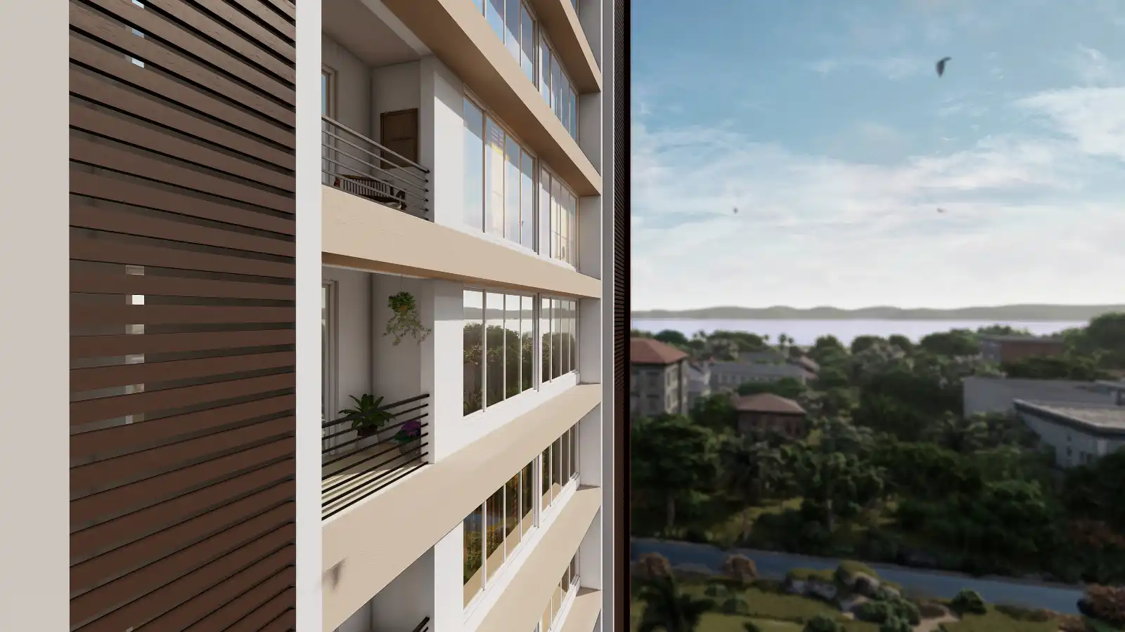 Satt Adhar’s Skyline Harmony in St. Inez is a well-built gated community