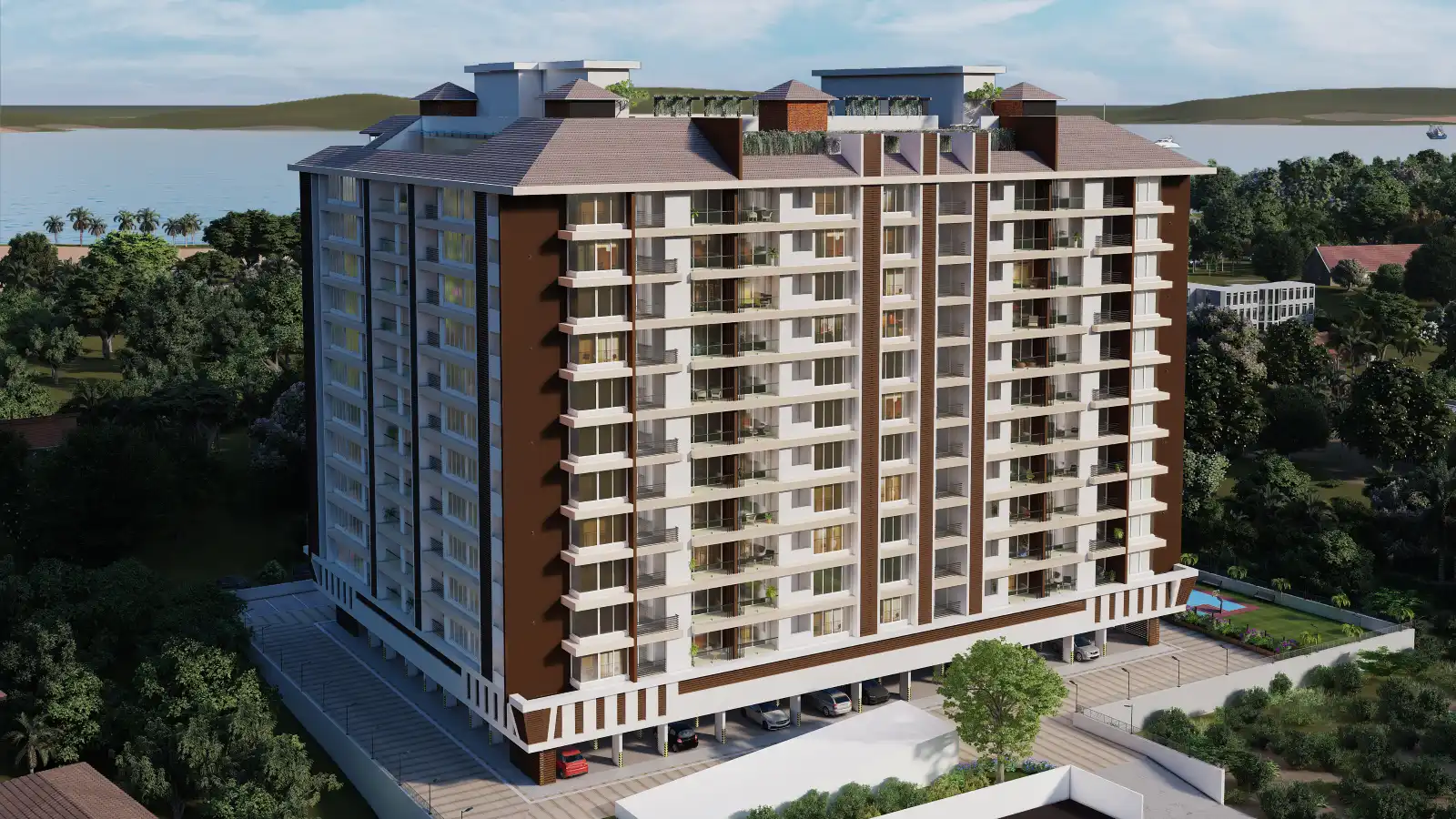 Satt Adhar’s Skyline Harmony in St. Inez makes the perfect home in Goa. Satt Adhar’s Skyline Harmony is the perfect home in Goa.