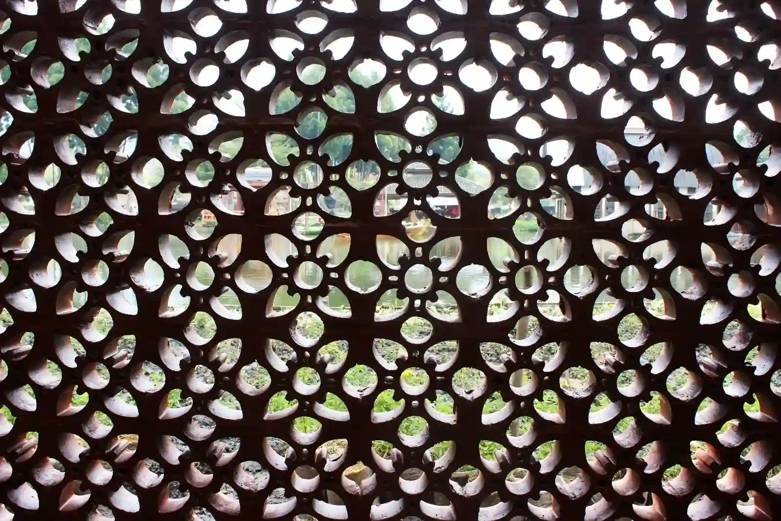 Meticulously crafted Jali design.