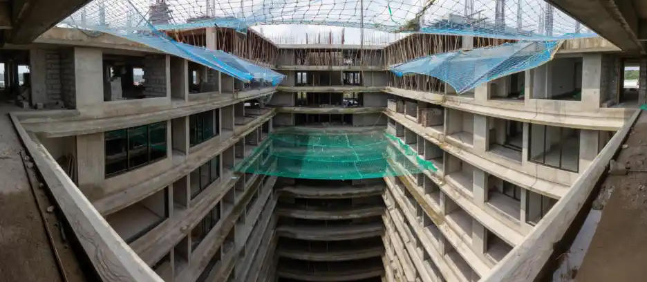 Work in progress shot of Skyline Harmony in Panjim.