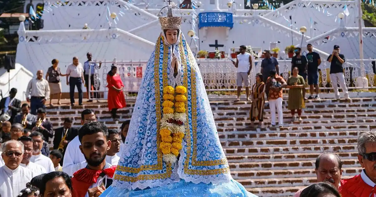 Feast at Our Lady of the Immaculate Conception Church in Panjim, reflecting cultural traditions and childhood in Goa.