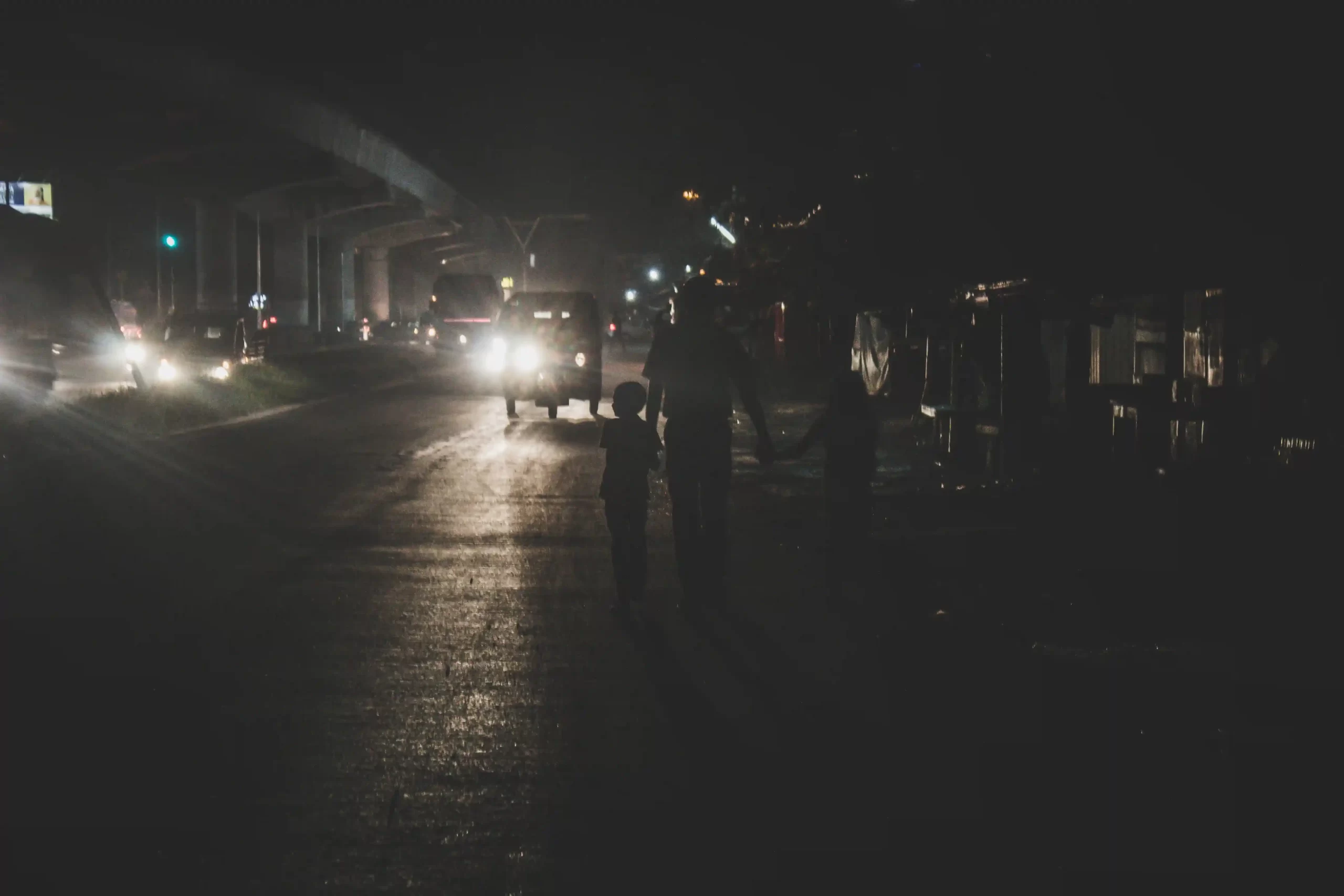 Family enjoying an evening walk near a home in Panjim after the monsoon rain.