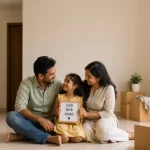 A family celebrating a new house in Goa.